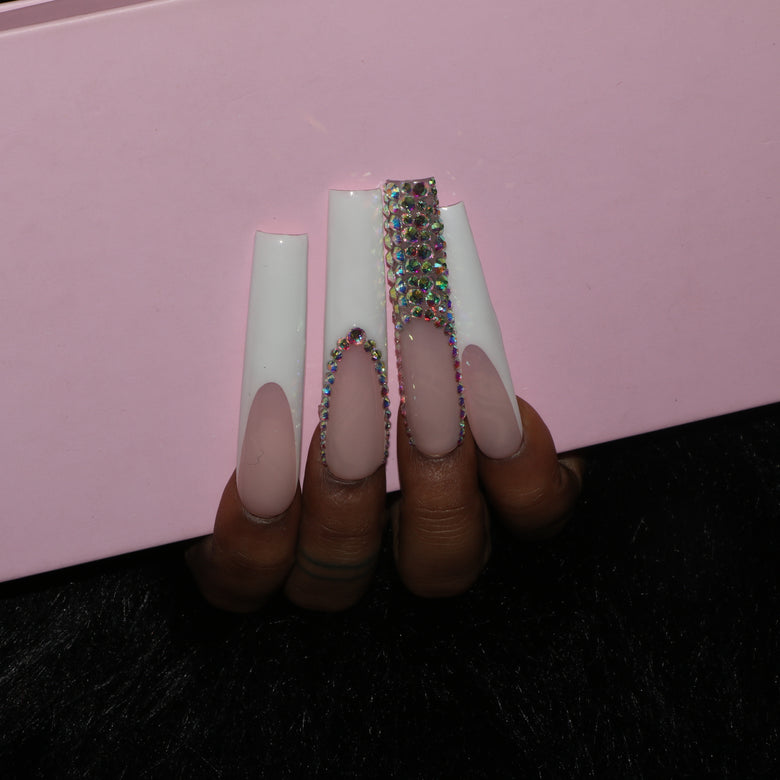 Nude Diamond Nail H44-1205
