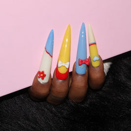 Colorful Bow Nail S42-1106