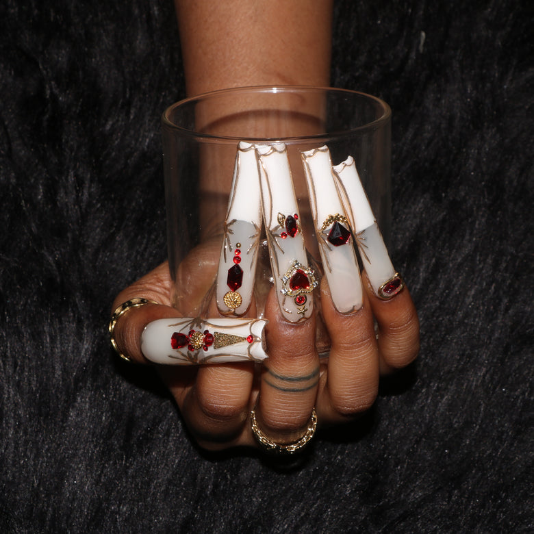 Golden Ruby Nail H43-1189