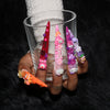 Rainbow Long Colorful Stiletto Nails S45-1271