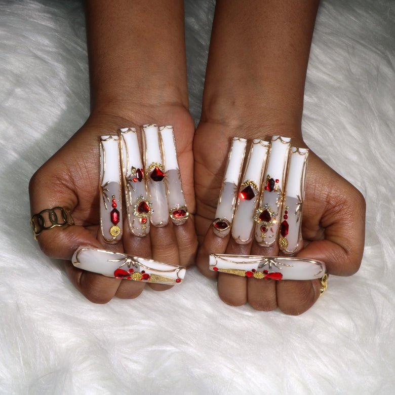 Golden Ruby Nail H43-1189