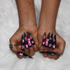 Black Starry Barbie Nail S47-1359