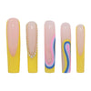 Yellow Wave Nail H42-1104
