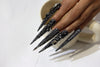 Black Diamond Stiletto Nails S44-1191