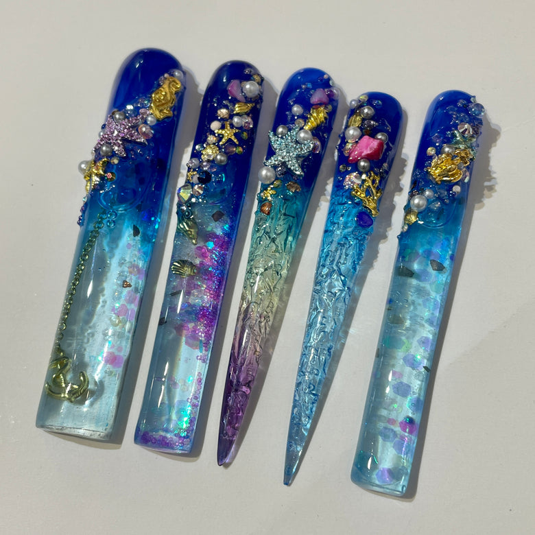 Sea wonderland Nails【NEW010】