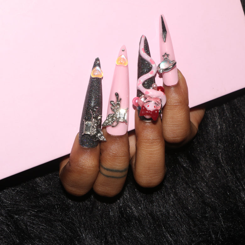 Pink Snake Nail S31-1026