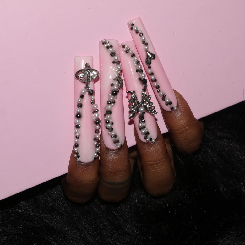 Butterfly Gem Nail S44-1221