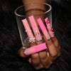 Pink Glitter Pearls Nail H44-1200