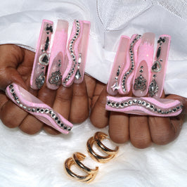  Blush Crystal Nail H31-1058