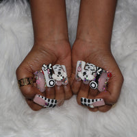 Pink Pup Bows H31-1068