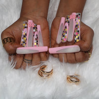 Hearty Pink Nail  H42-1089