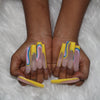 Yellow Wave Nail H42-1104