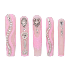 Blush Crystal Nail H31-1058