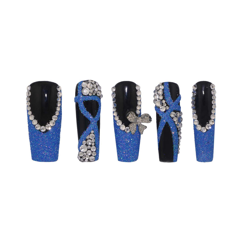 Midnight Spark Nails H43-1168