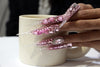 Exclusive pink diamond Nails S44-1202