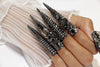 Black Diamond Stiletto Nails S44-1191