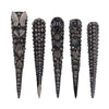 Black Diamond Stiletto Nails S44-1191